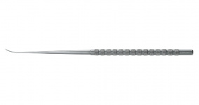 Микродиссектор изогнутый, 1,5 мм, сталь, общ. длина 185 мм