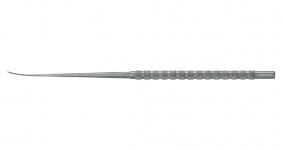 Микродиссектор слегка изогнутый, 1,5 мм, сталь, общ. длина 185 мм